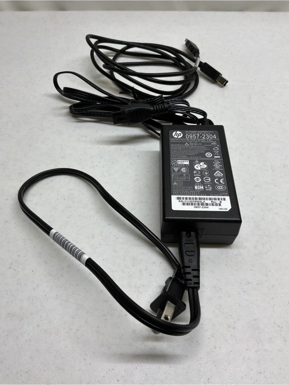 Genuine HP 0957-2304 OEM AC Power Adapter 32V 12V Printer Supply Tested